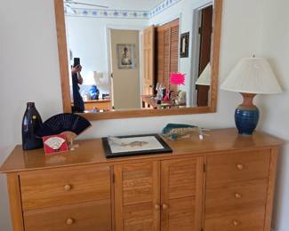 Thomasville Dresser & Mirror 60" W x 18" D x 30" T