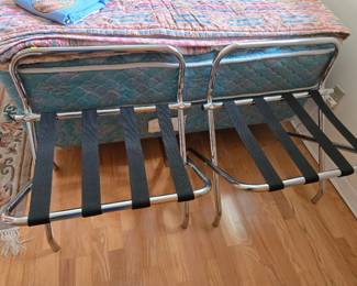 2 Heavy Duty Foldable Luggage Racks