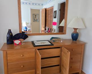 Dresser with 3 Center Drawers