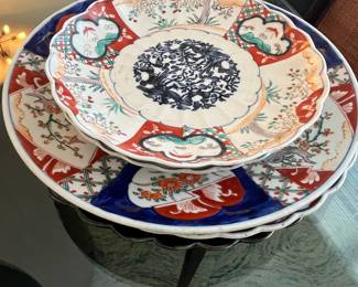 Antique Japanese Imari Porcelain Plates