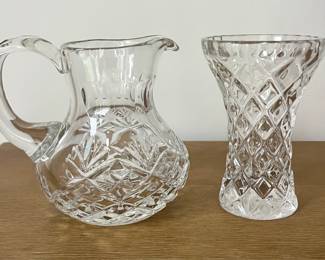 Godinger Dublin Crystal Pitcher and Vase Set