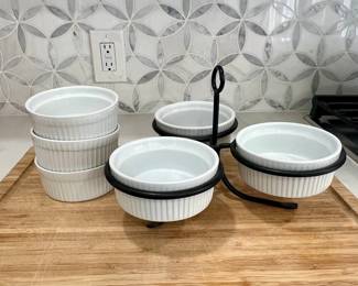 Le Creuset Salt and Pepper Grinders and Ramekins Set