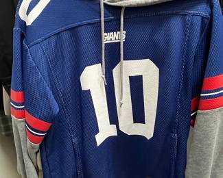 New York Giants Eli Manning #10 Reebok Hoodie Jersey