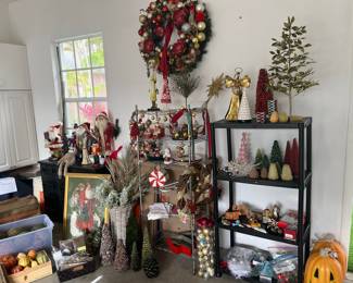 Assorted Christmas Decorations including Nutcrackers