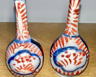 Pair of Miniature Japanese Imari Vases