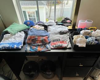 Assorted Graphic T-Shirts and Baseball Caps