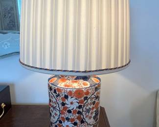 Vintage Imari Porcelain Ginger Jar Table Lamp