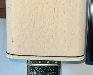 Vintage Frederick Cooper Chinoiserie Tea Tin Table Lamp