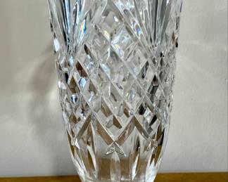 Waterford Crystal Vase with Hobstar and Fan Cuts