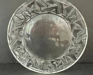 Tiffany & Co. Crystal "Rock Cut" Plate