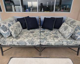 Custom All Weather Outdoor Day Bed with Iron Base ORIGINAL MSRP $3,500