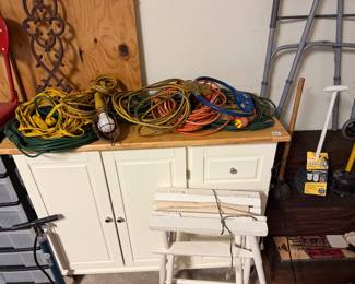 Rolling Cabinet, Extension Cords
