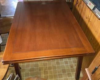 Solid cherry or maple kitchen table with two leaves