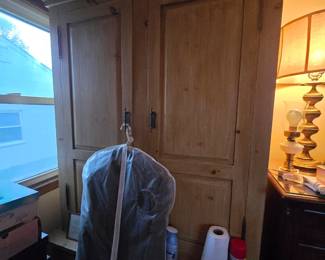 Solid wood armoire