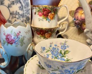 Royal Albert "Forget-Me-Not" Teacup and Saucer Set