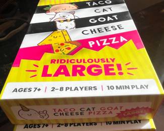 Taco Cat Goat Cheese Pizza Ridiculously Large Edition Card Game