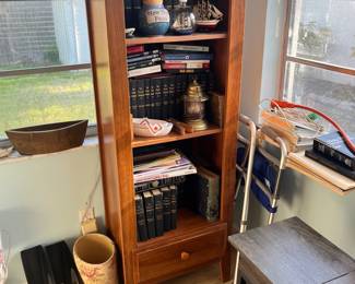 Wooden Bookcase with Drawer