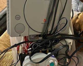 Sony PlayStation 1 Console with Controllers and Memory Card