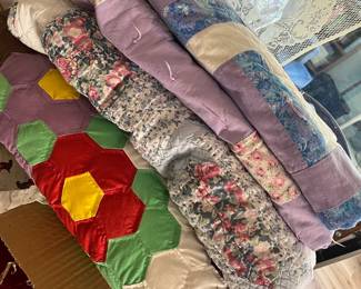 Handmade Patchwork Quilts (Set of 3)