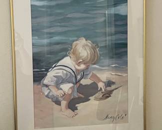 Nancy Cole "Seaside Playtime" Print