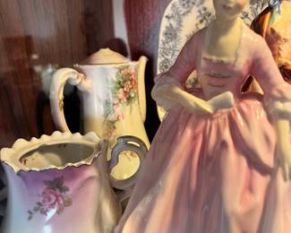 Porcelain Figurine and Tea Set Pieces (Royal Albert)
