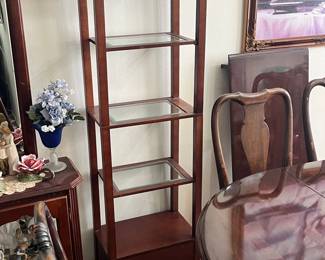 Tall Curio Cabinet with Drawer