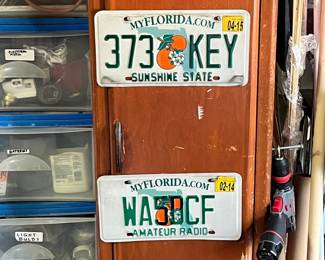 Florida License Plates (373 KEY, WA5BCF)