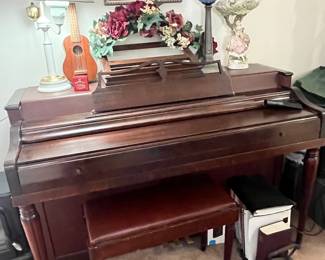 Wurlitzer Spinet Piano with Bench