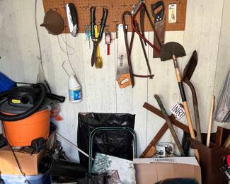Assorted Garden Tools and Workshop Items