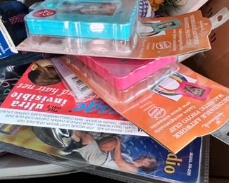 Hallmark Recordable Artwork Magnetic Photo Clip & Ultra Invisible Hair Net Bundle