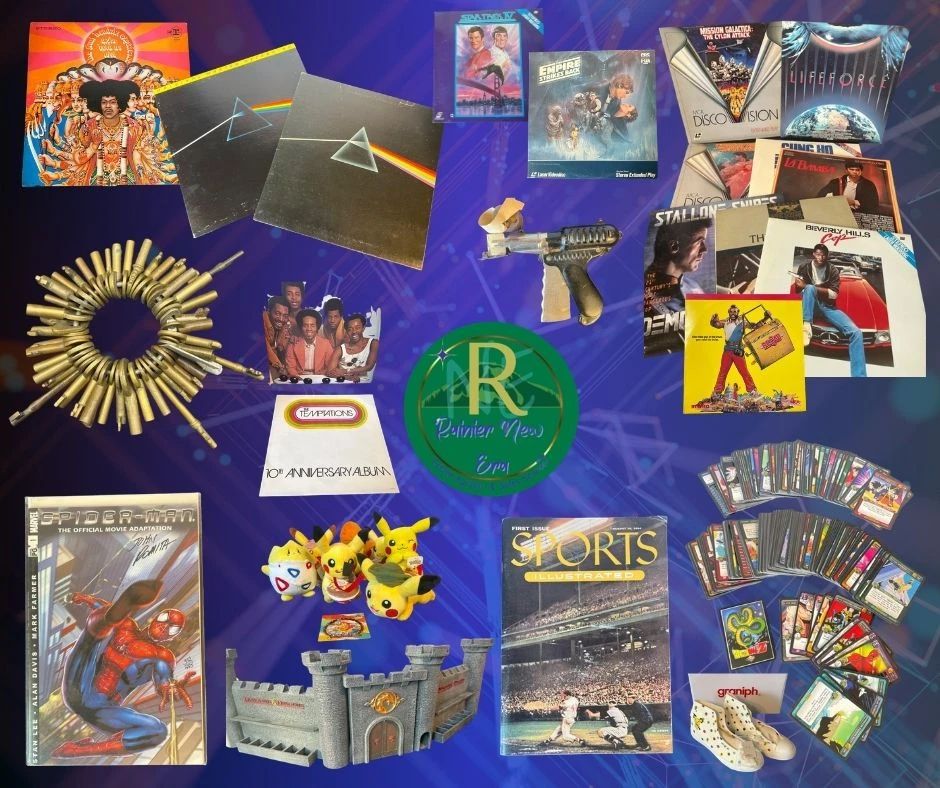 Fandom Nostalgia: R&B & Rock Vinyls, Movie LaserDiscs, Pokémon & Pop Culture Memorabilia
