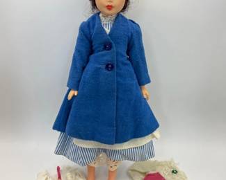 Horsman 12" Mary Poppins Doll with Original Clothing - 1960s