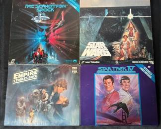 Star Trek & Star Wars LaserDisc Collection – 4 Sci‑Fi Classics