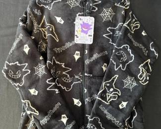 Pokémon Pocket Monsters Fleece Jacket – Ghost‑Type Pattern