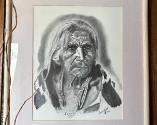 Navajo Charcoal Art