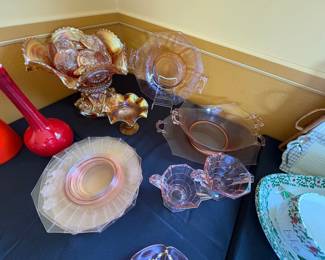Vintage Pink Depression Glass