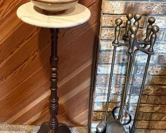 Plant Stands & Fireplace Tools