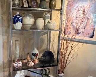 MCM Chrome & Glass Etagere