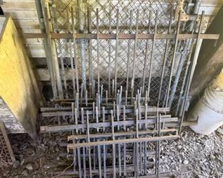 Wrought iron grates--Perfect for garden trellis