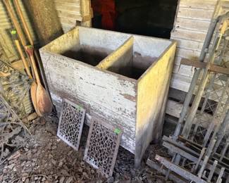 Wooden seed bin