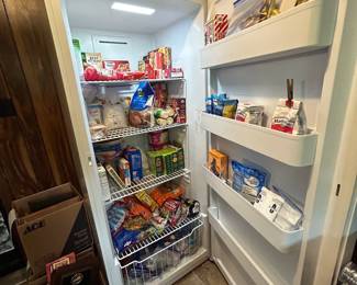 Inside of freezer - frozen food for sale too!