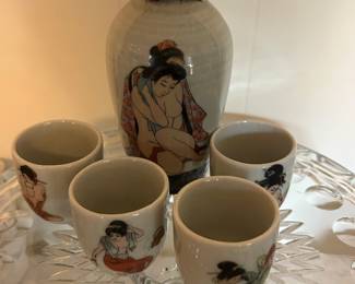 Vintage saki set from Japan