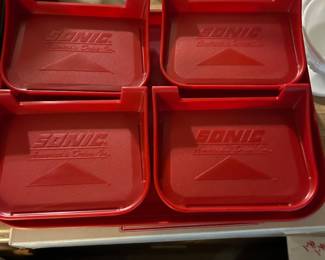 Sonic tray and coaster set- NIB