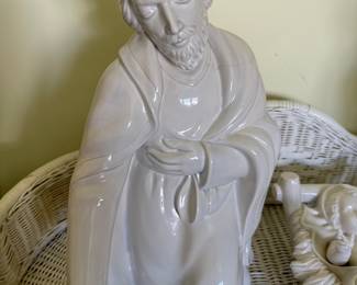 Vintage Porcelain Religious Figurine - Saint Joseph