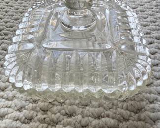Anchor Hocking Old Cafe Clear Glass Candy Dish