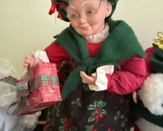 Holiday Creations Mrs. Claus Musical Doll