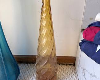 Amber Swirl Genie Bottle