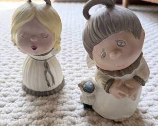 Precious Moments Angels with Sheep Figurines