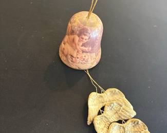 Cherub Bell Christmas Ornament