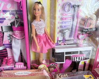 Barbie Doll 'Style Your Way' Playset and Ken Doll (Collector Edition)